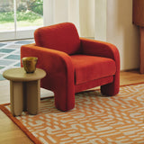 Adele Chair Tangerine Velvet