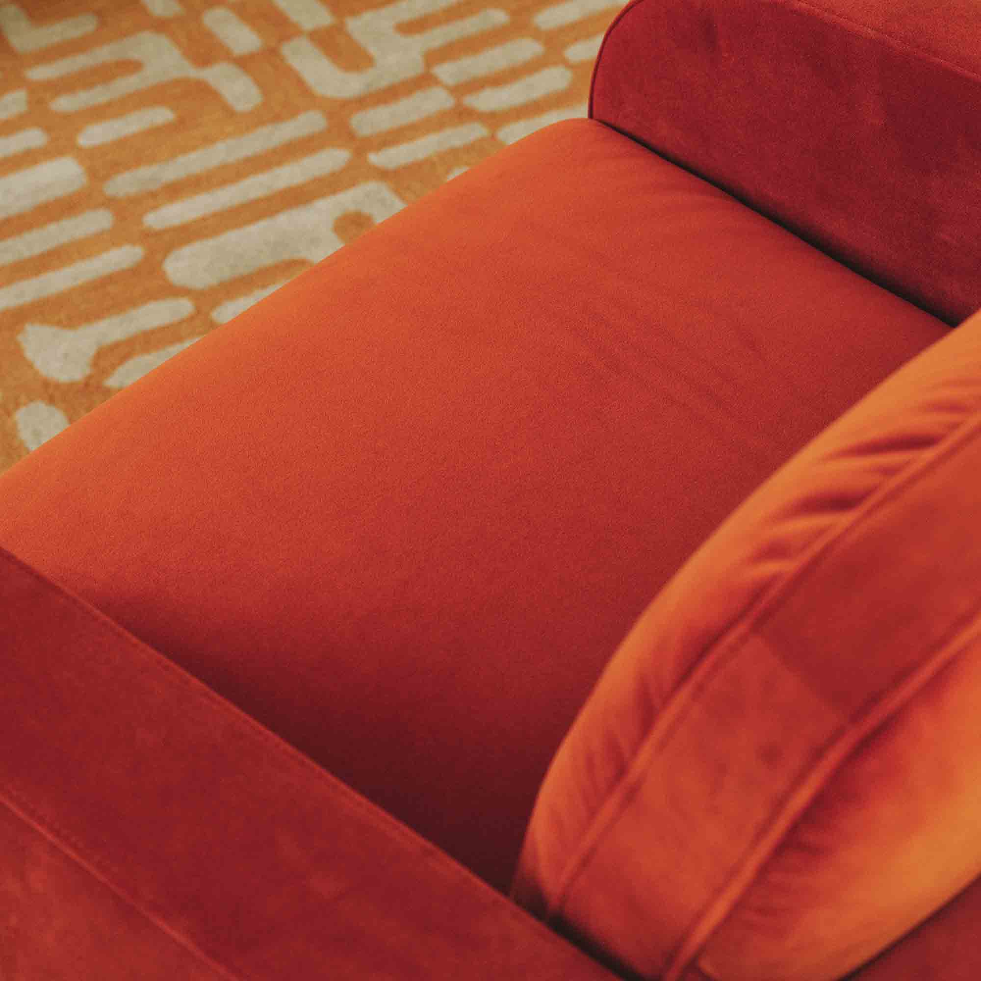 Adele Chair Tangerine Velvet