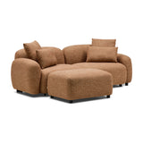 Kaia Modular Sofa Hazelnut 2 Seat with Ottoman