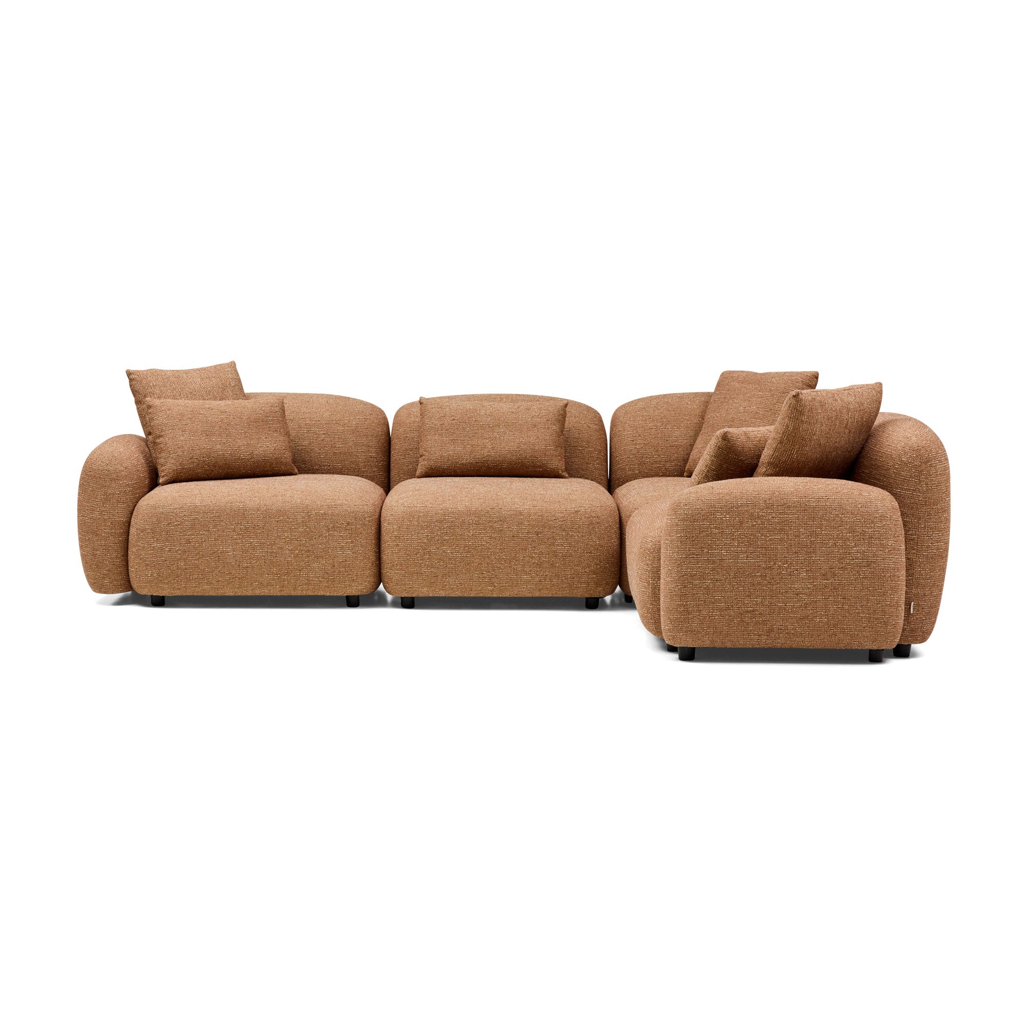 Kaia Modular Sofa Hazelnut 4 Seat Corner