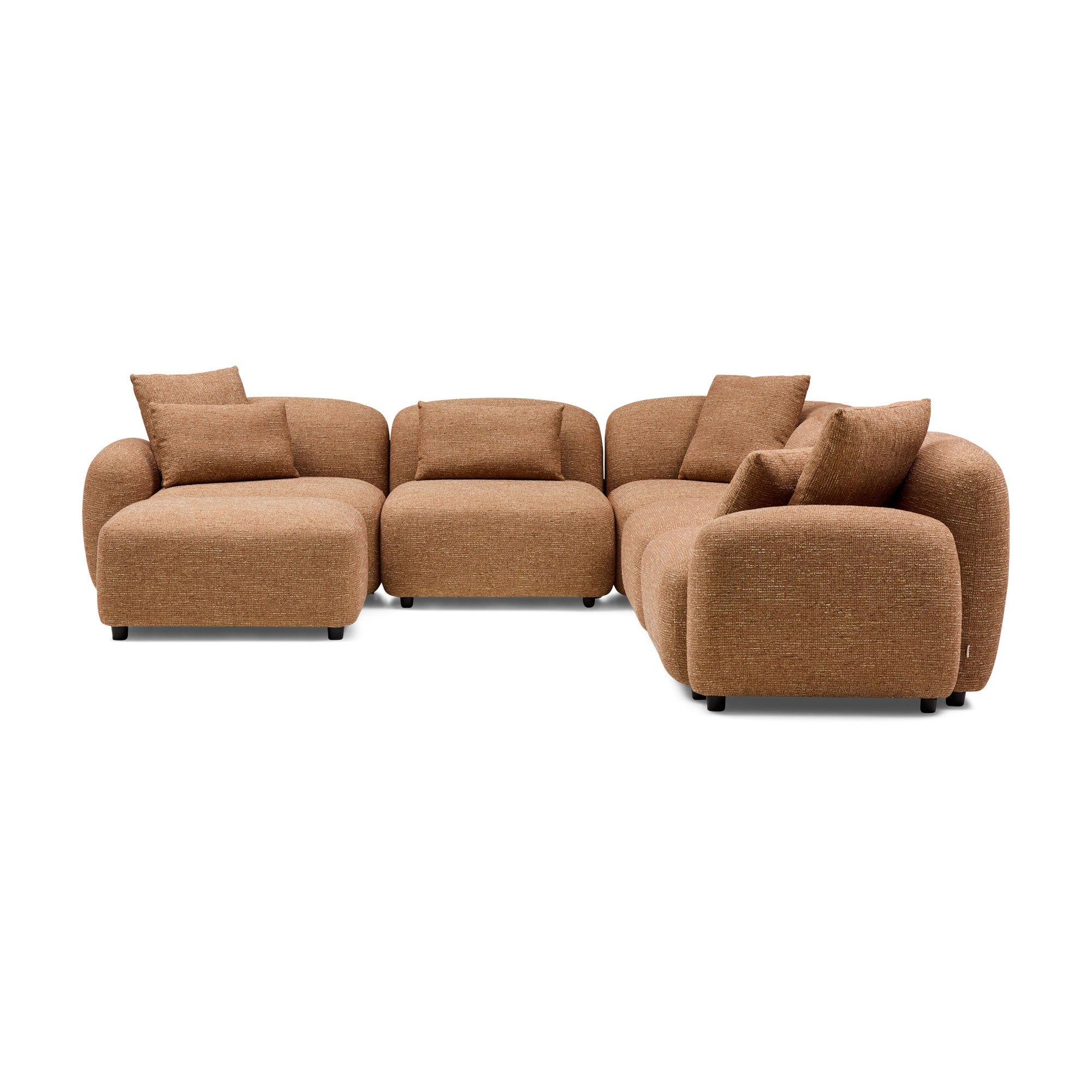 Kaia Modular Sofa Hazelnut 5 Seat Corner