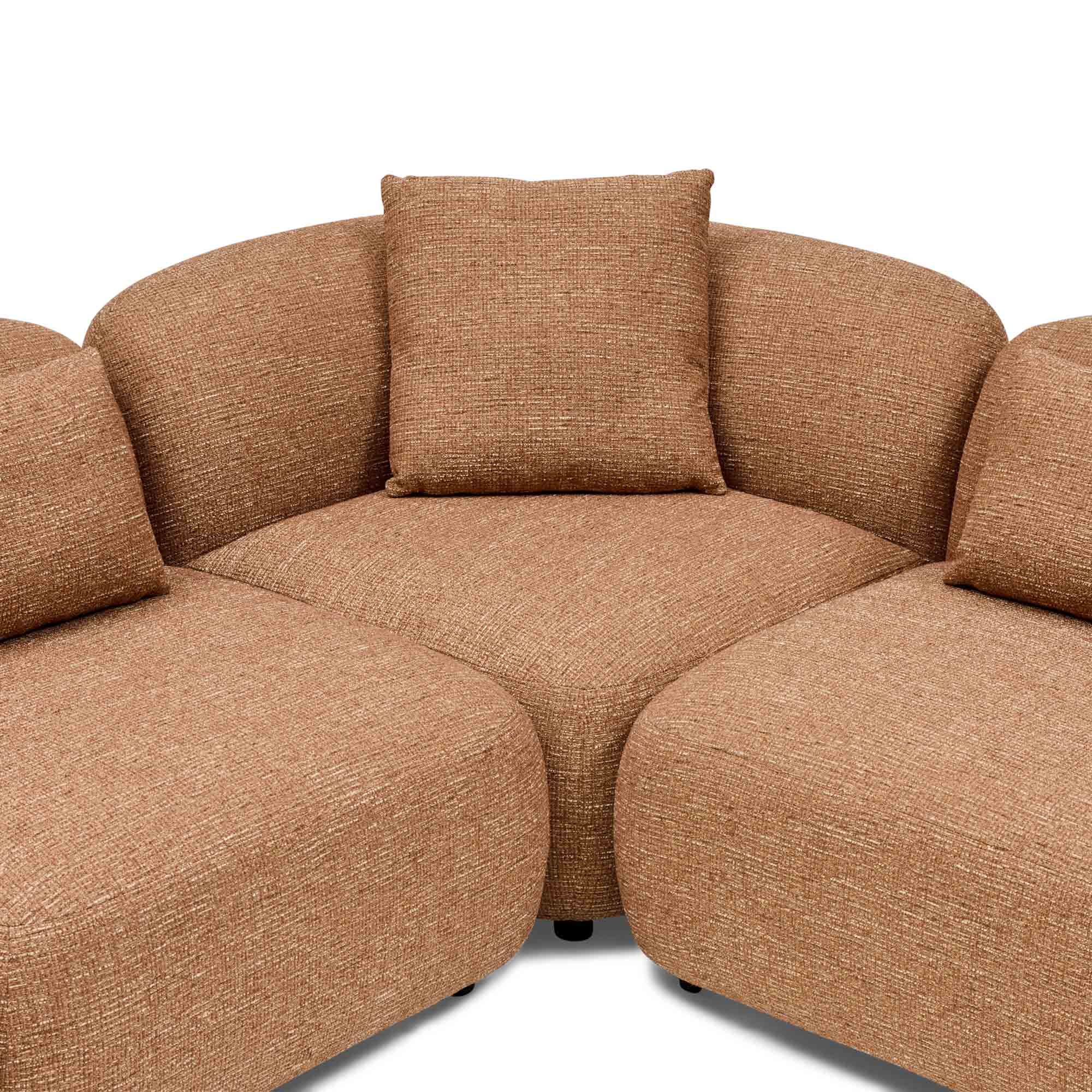 Kaia Modular Sofa Hazelnut 5 Seat Corner