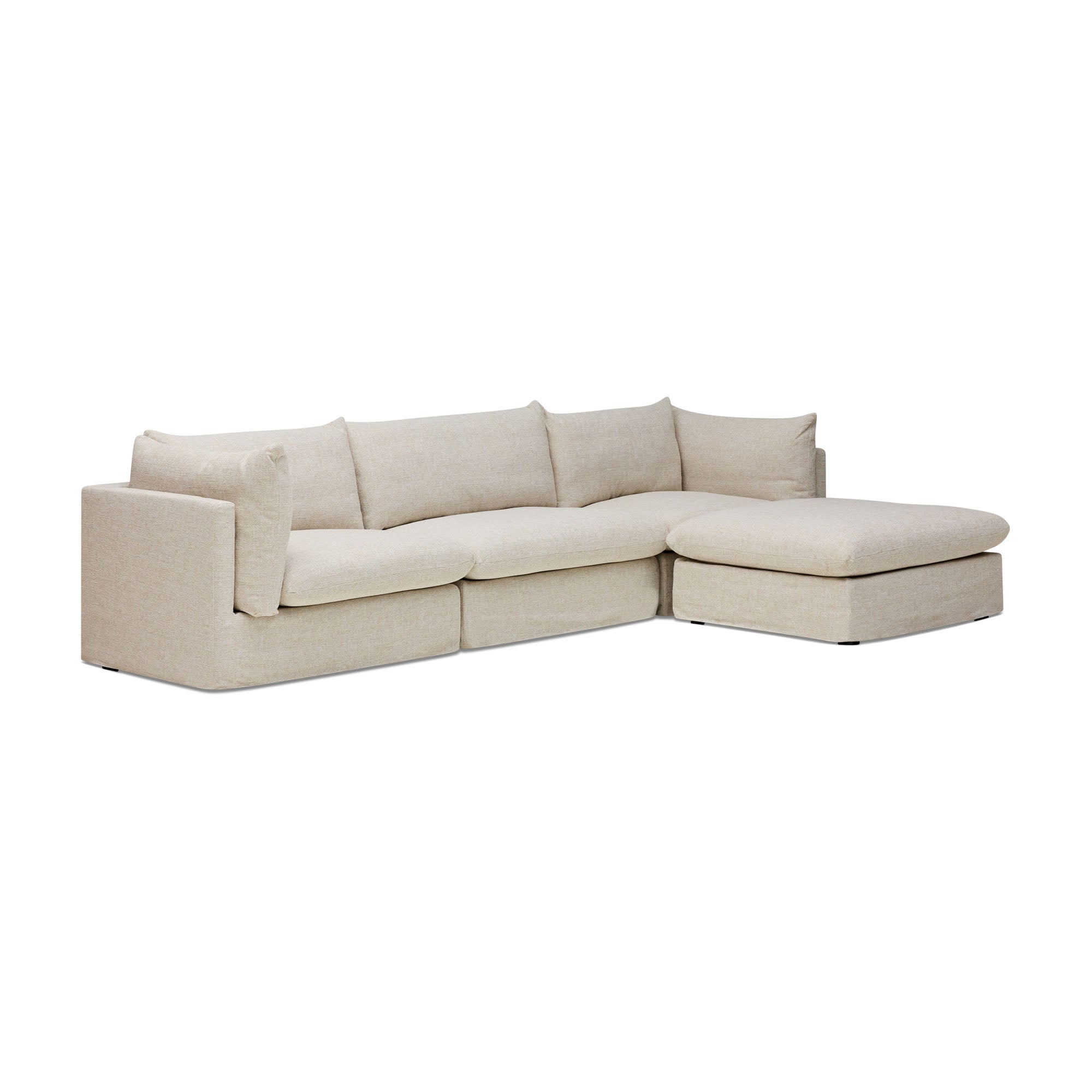 Mia Modular Sofa Dune 3 Seat with Ottoman