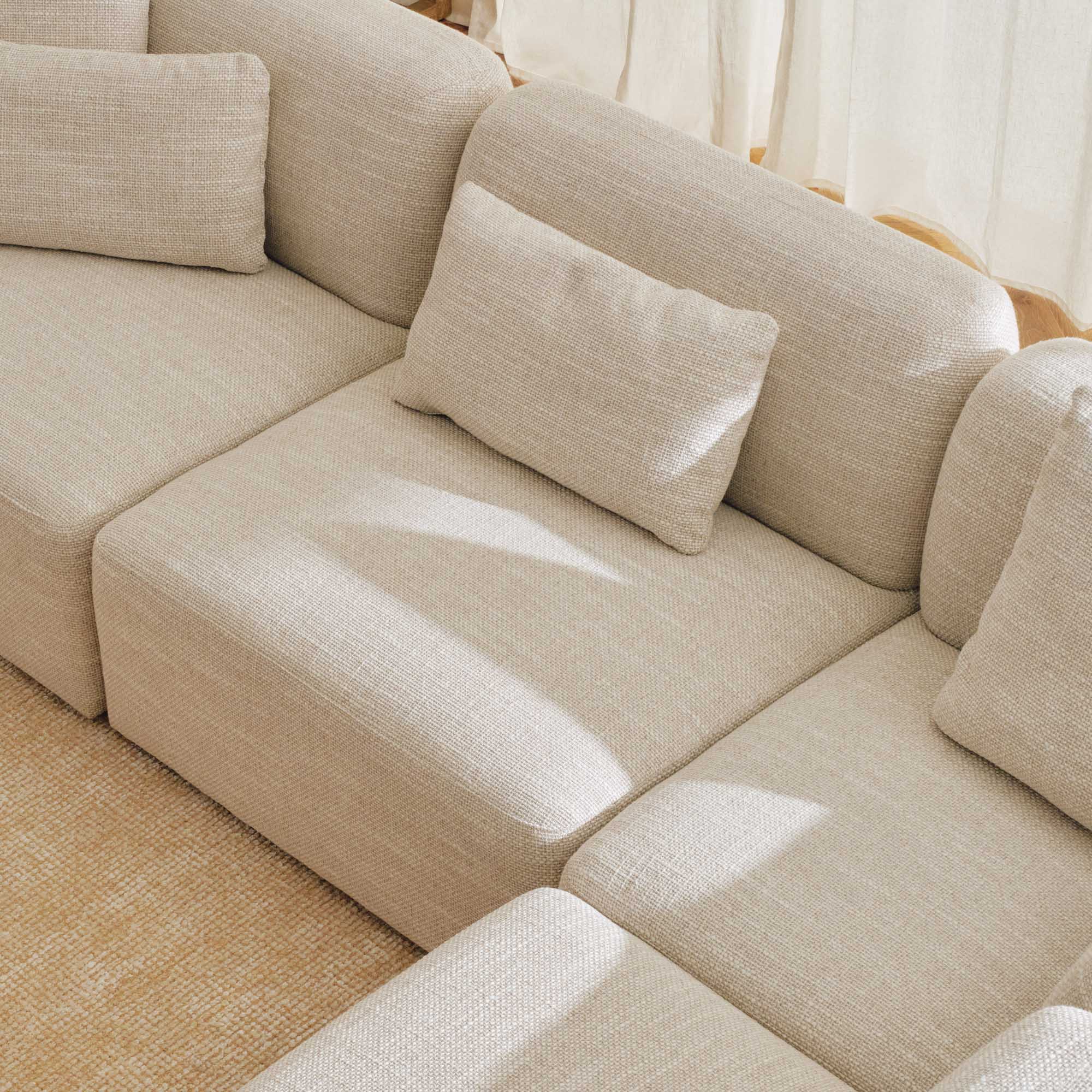 Paige Modular Sofa Chair Oyster Weave