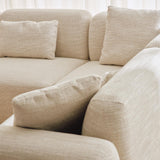 Paige Modular Sofa Oyster Weave 2 Seat with Ottoman