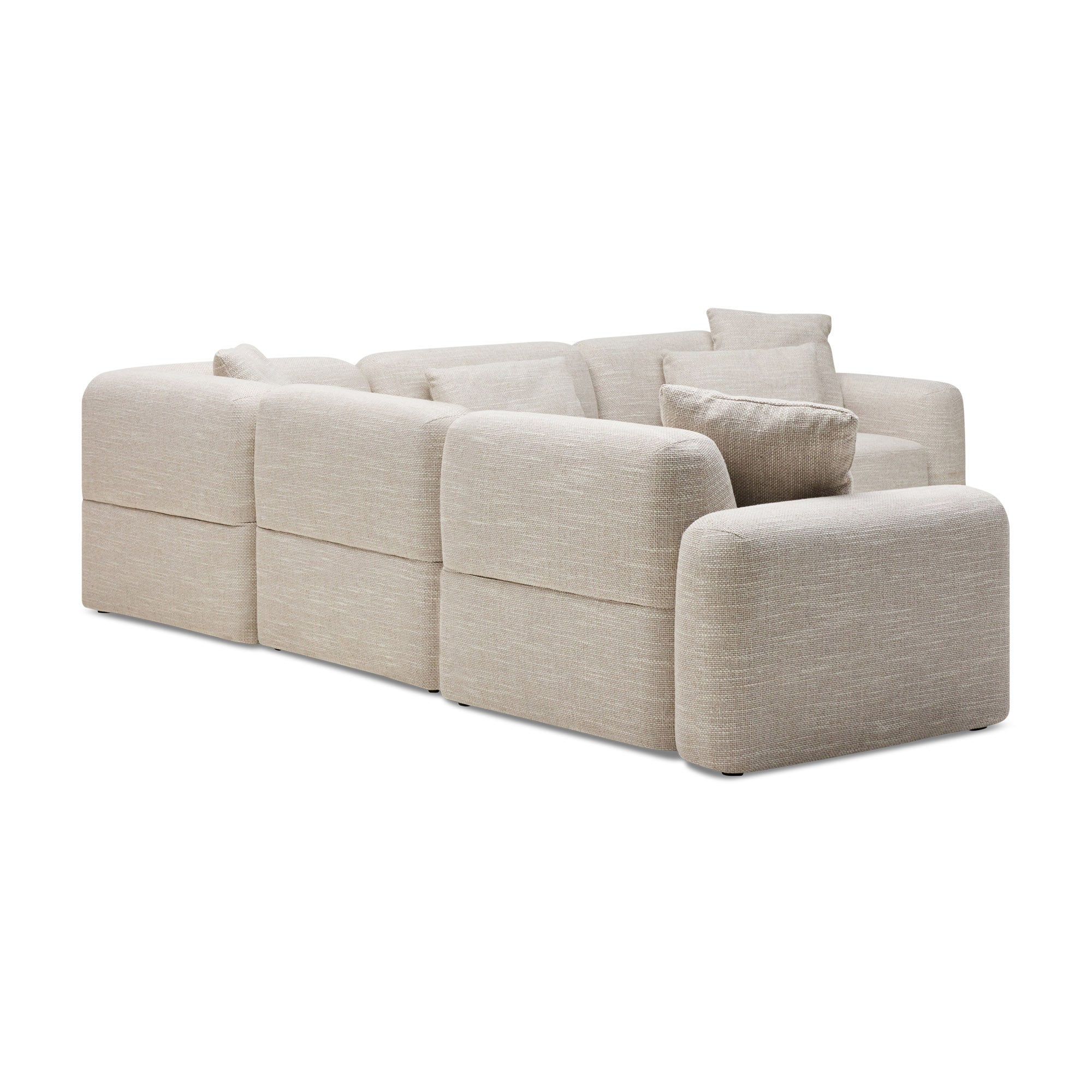 Paige Modular Sofa Oyster Weave 5 Seat Corner