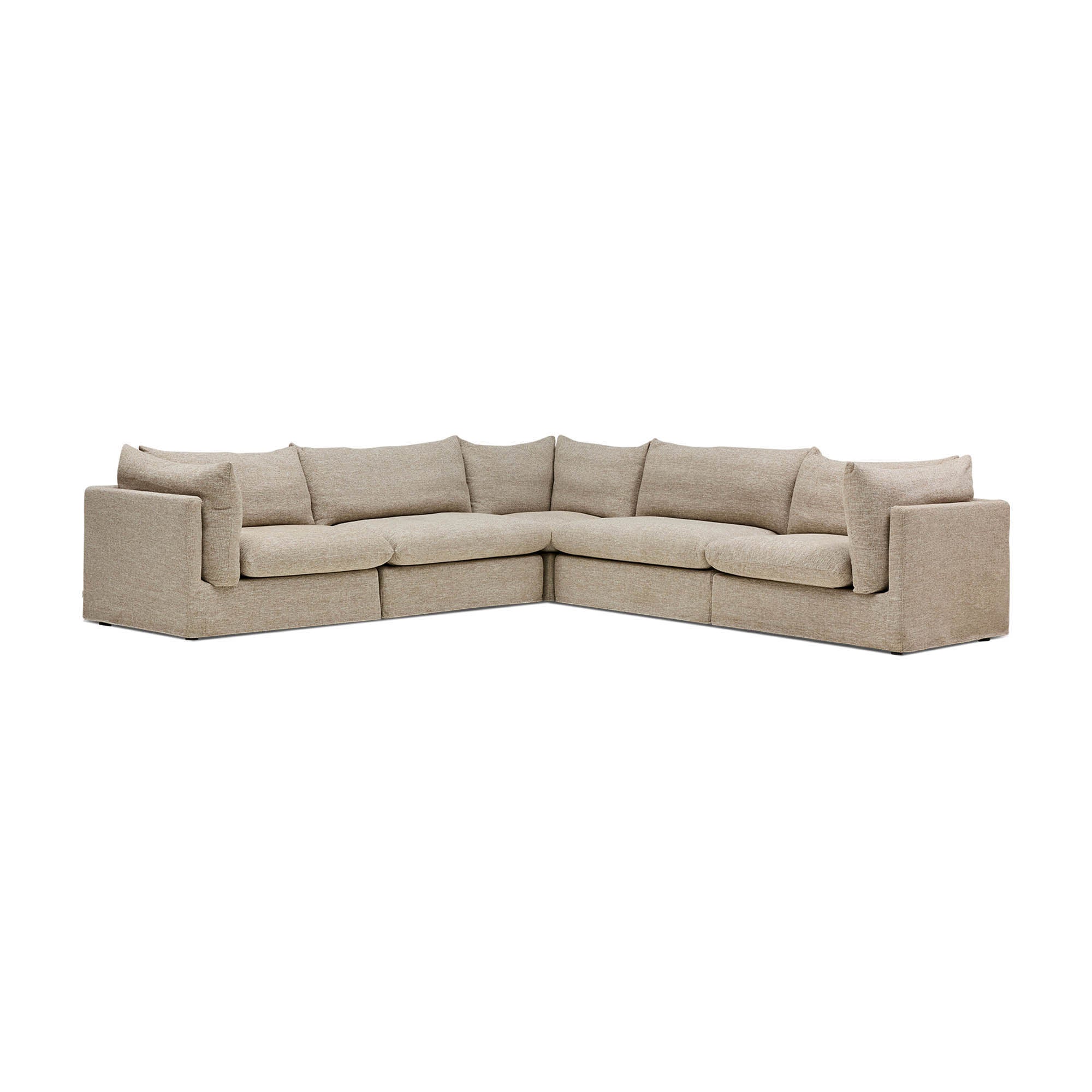 Mia Modular Sofa Husk 5 Seat Corner