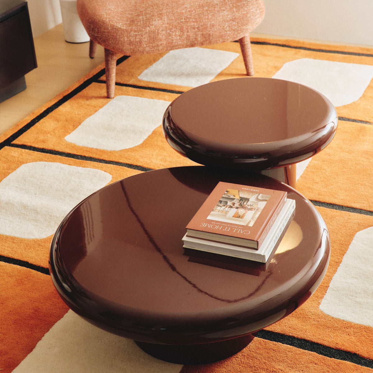 Esme Rug Orange Black 300 x 400