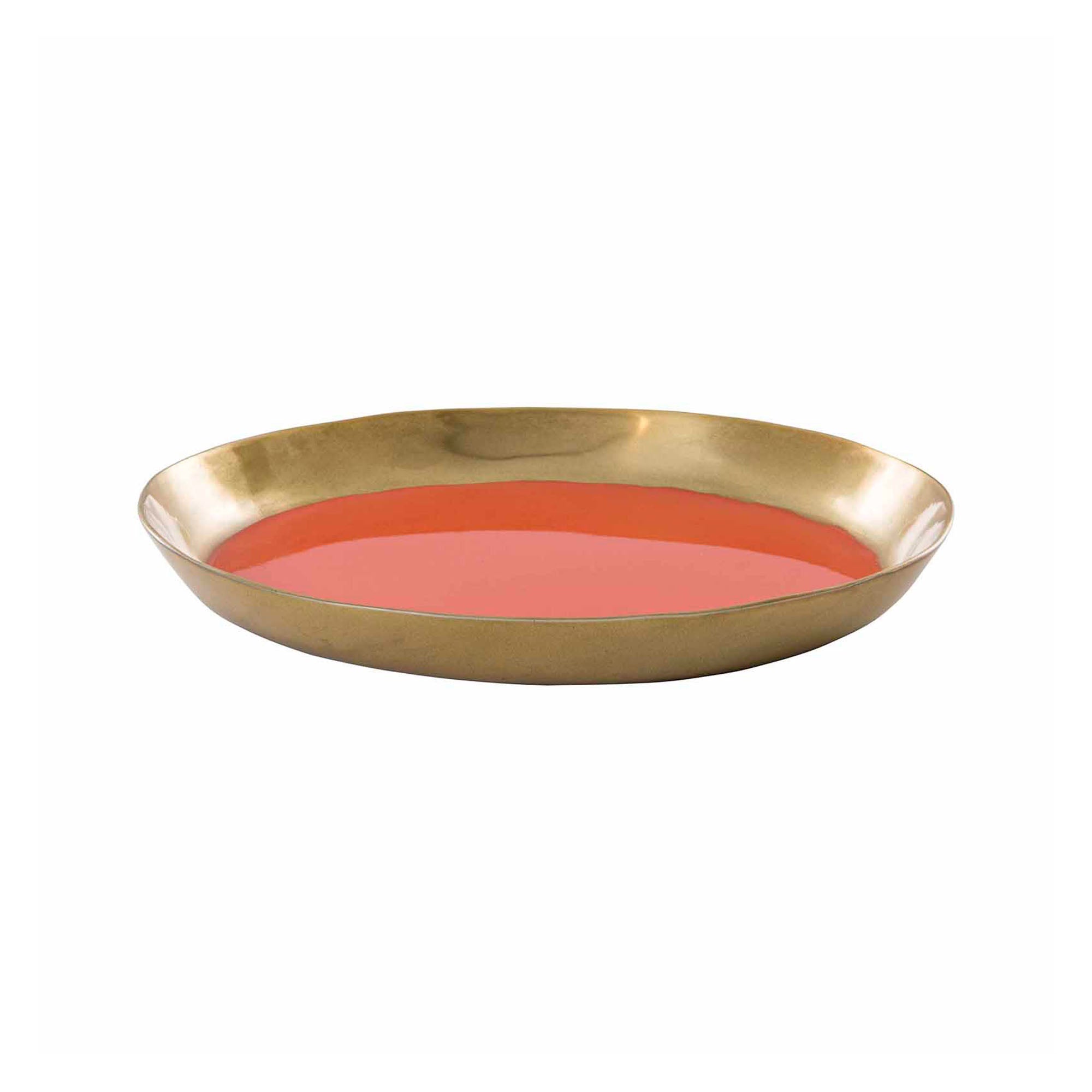 Almina Round Tray Orange