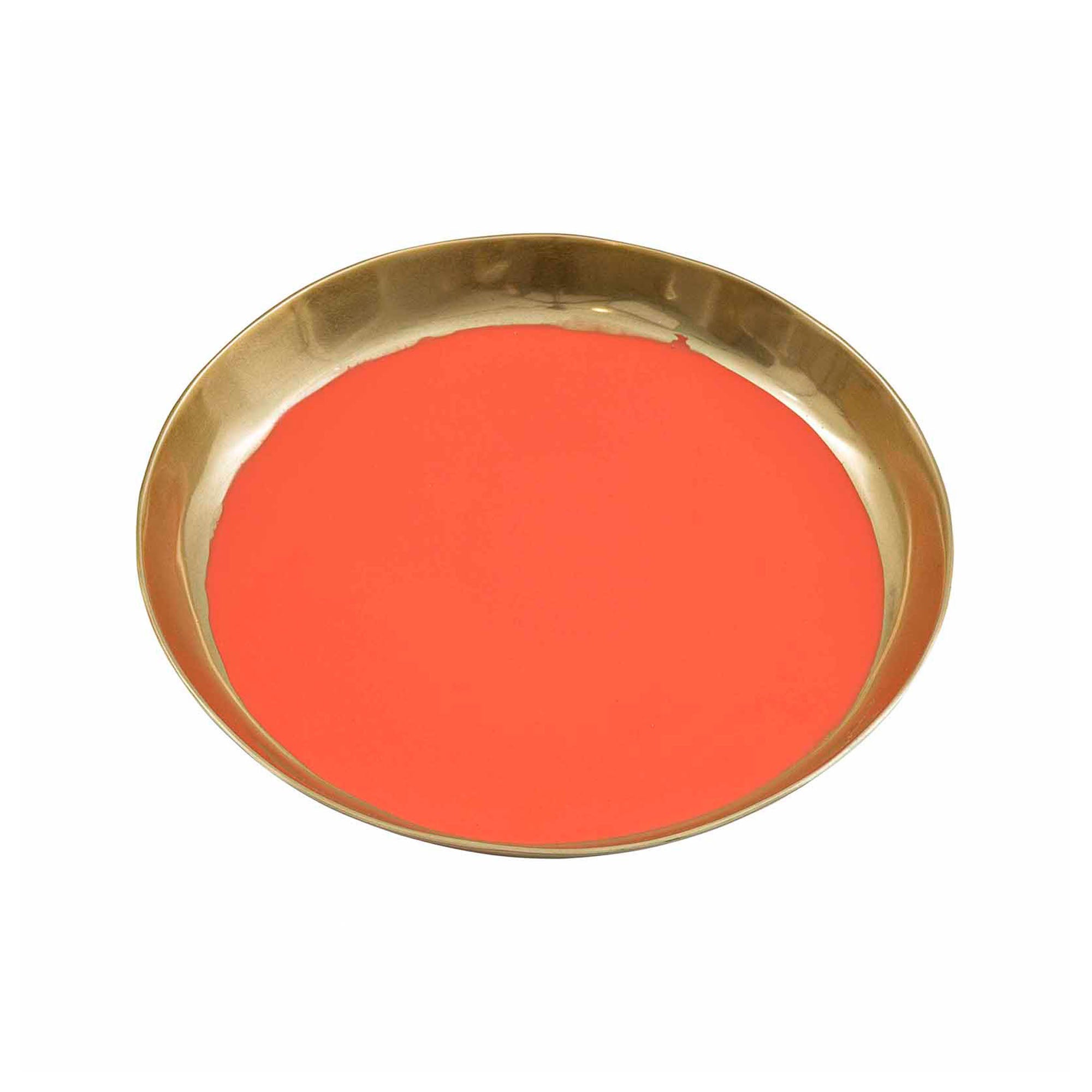 Almina Round Tray Orange