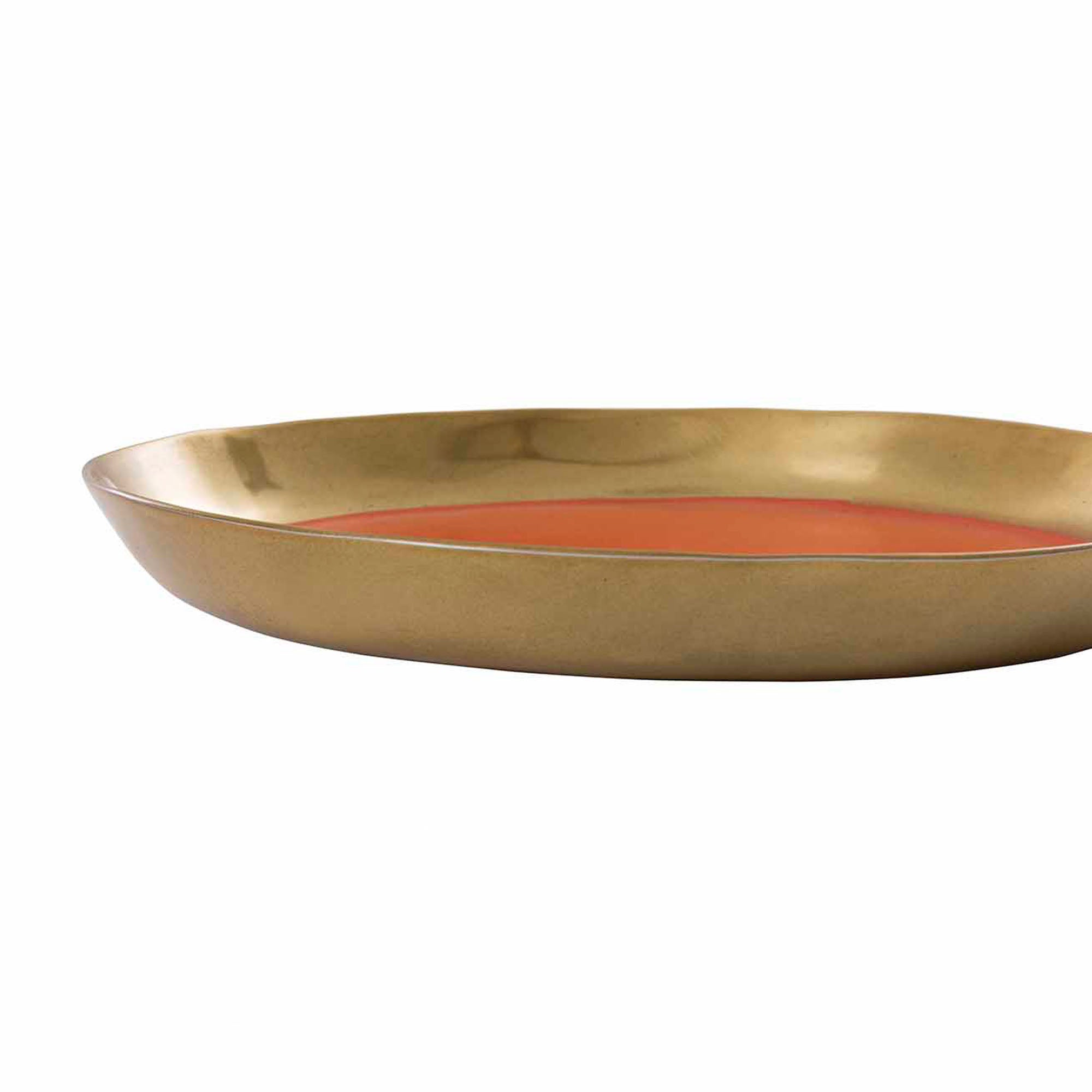 Almina Round Tray Orange