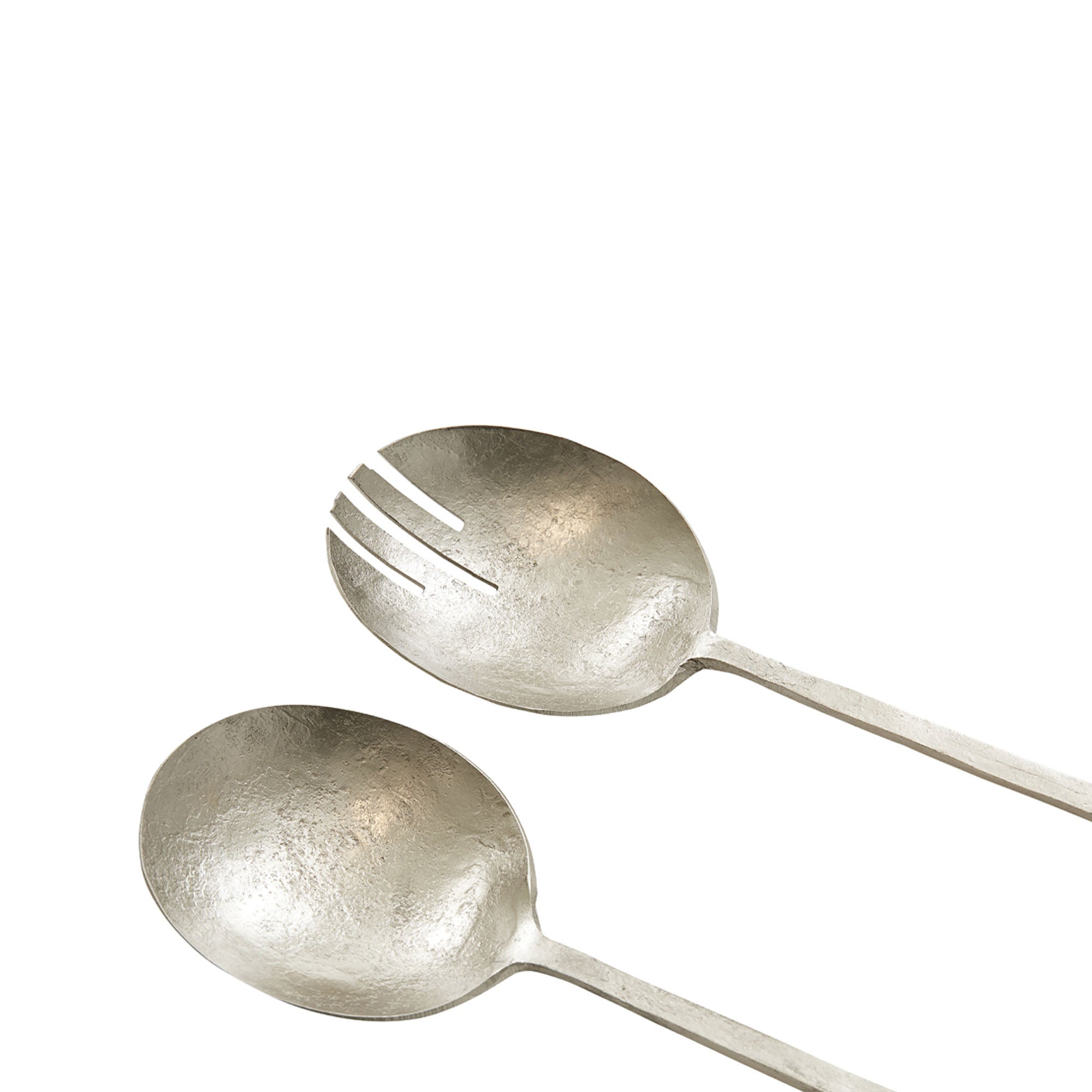 Beesh Iron Salad Servers Pewter