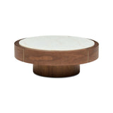 Tori Round Coffee Table Halo Walnut Small
