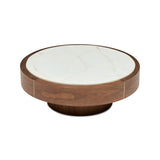 Tori Round Coffee Table Halo Walnut Small