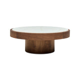 Tori Round Coffee Table Halo Walnut Large