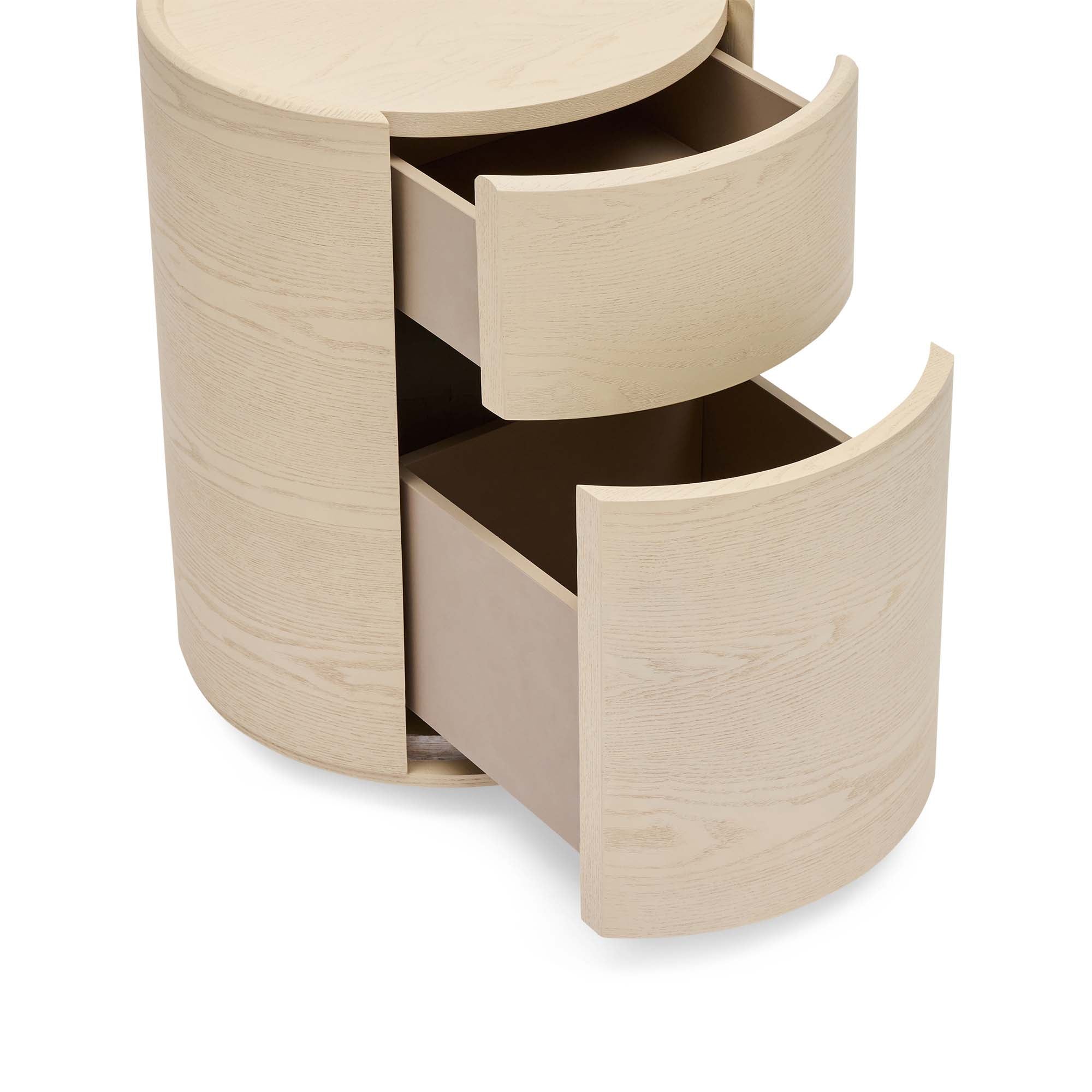 Rivo Round Bedside Parchment