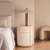 Rivo Round Bedside Parchment