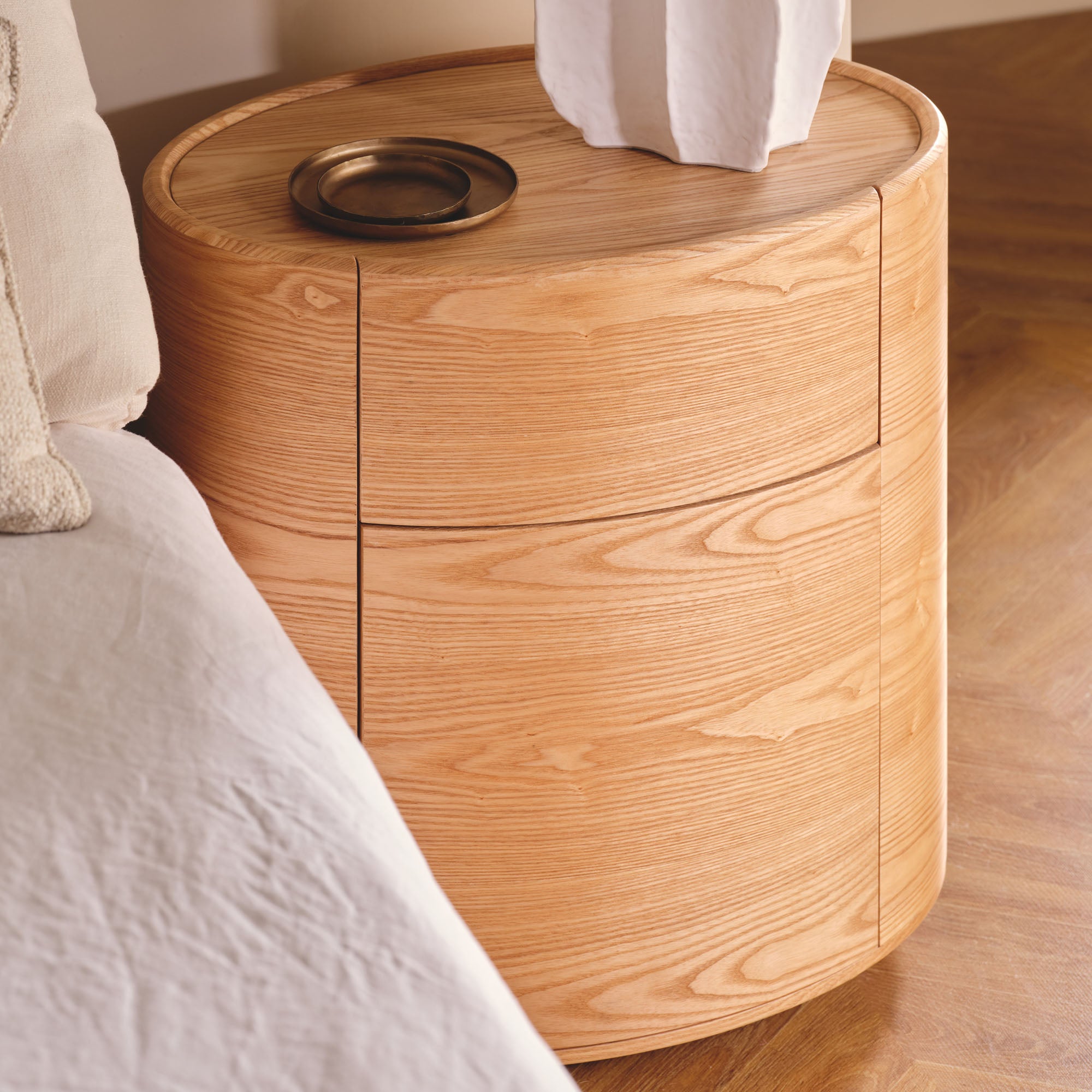 Veda Oval Bedside Natural Ash