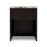 Lola Bedside Walnut Tempest Marble