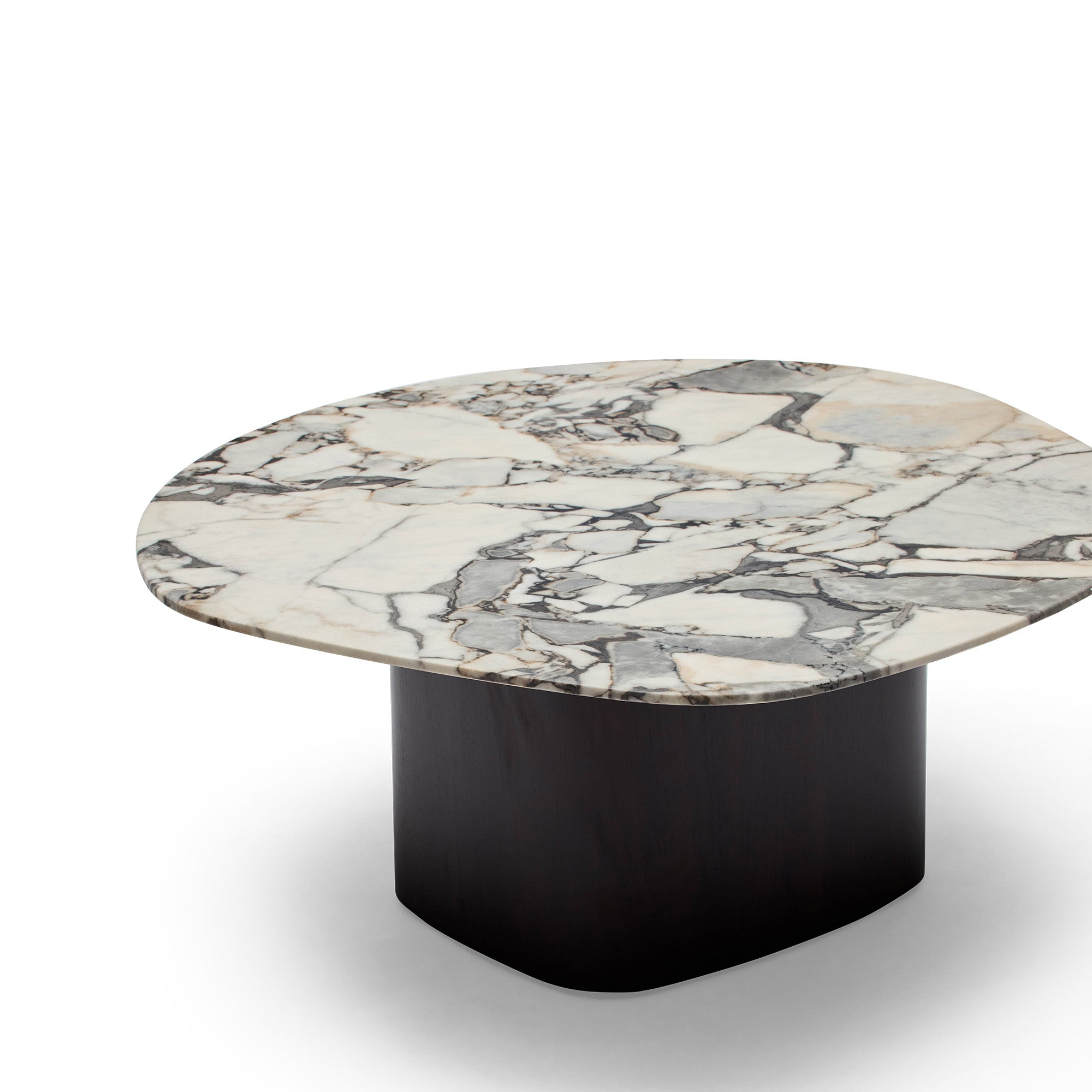 Lola Coffee Table Walnut Tempest Marble Small