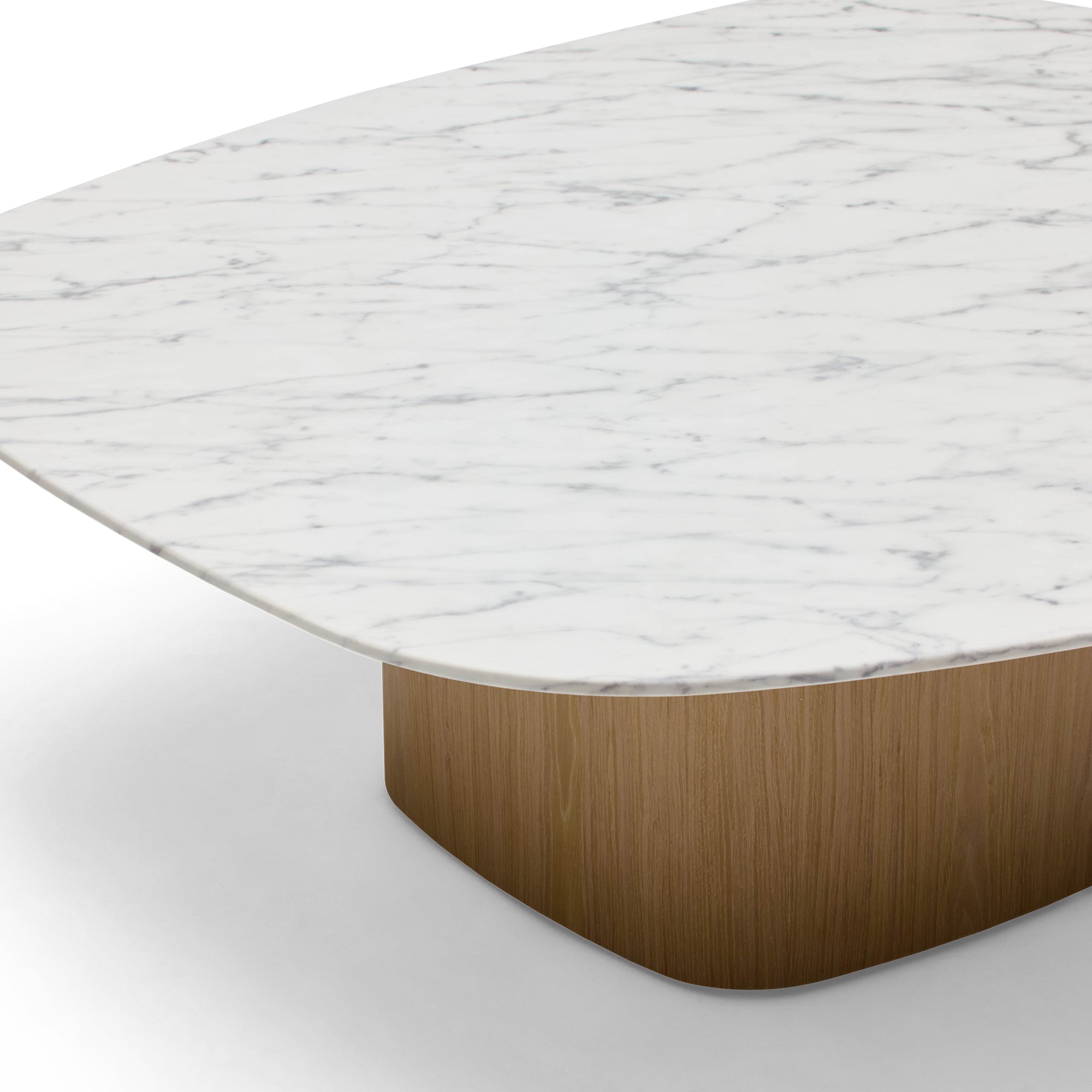 Lola Coffee Table Blonde Carrara Marble Large
