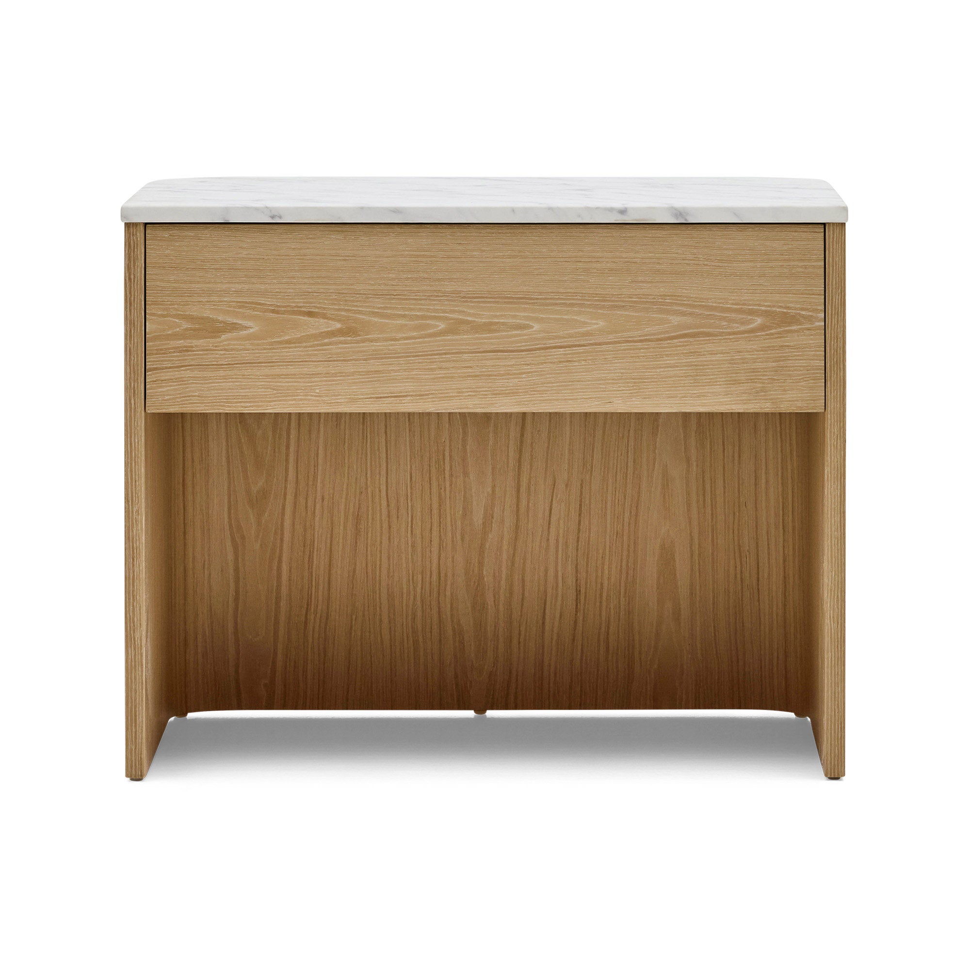 Lola Bedside Blonde Carrara Marble Grande