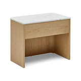 Lola Bedside Blonde Carrara Marble Grande