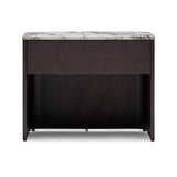 Lola Bedside Walnut Tempest Marble Grande