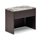 Lola Bedside Walnut Tempest Marble Grande