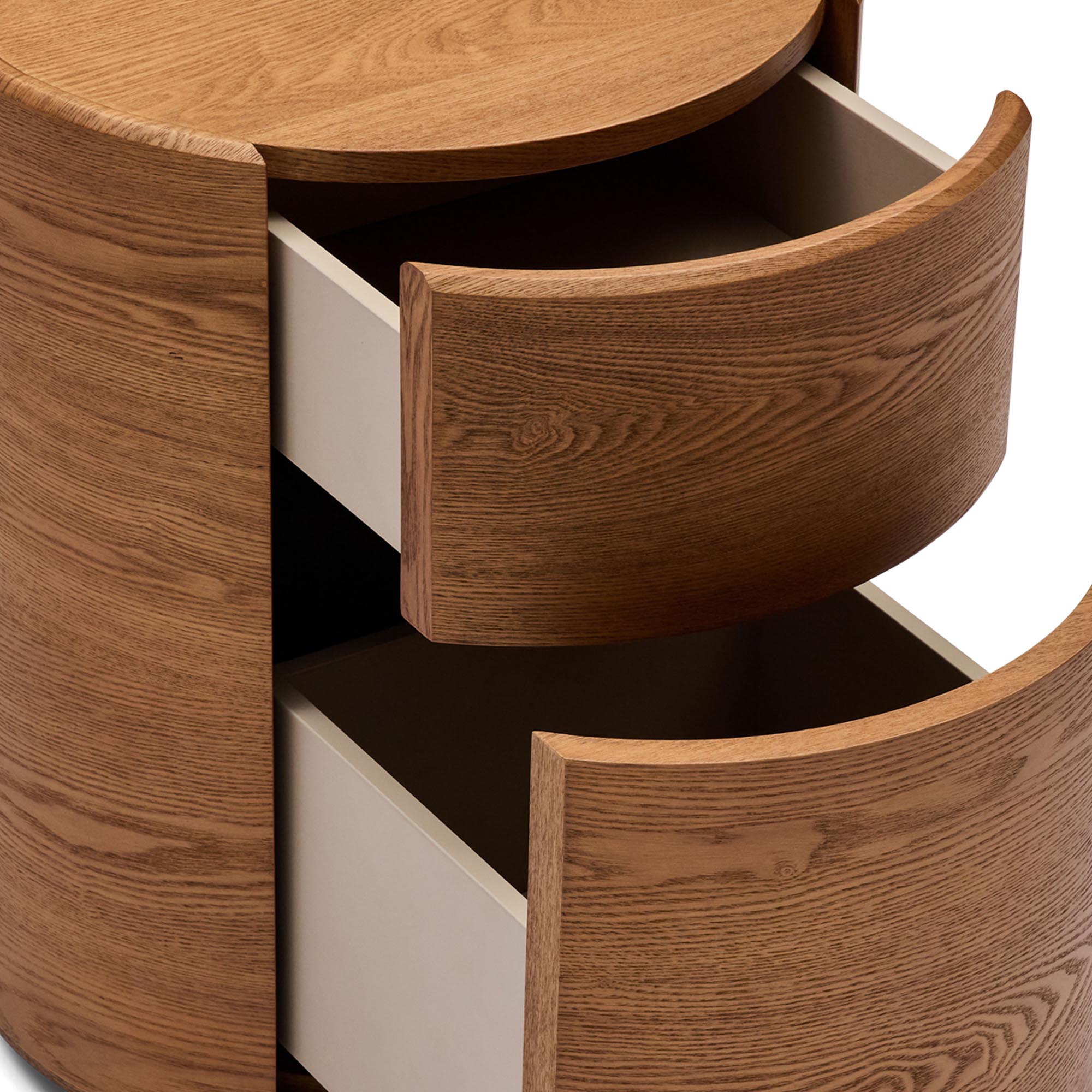 Rivo Round Bedside Caramel