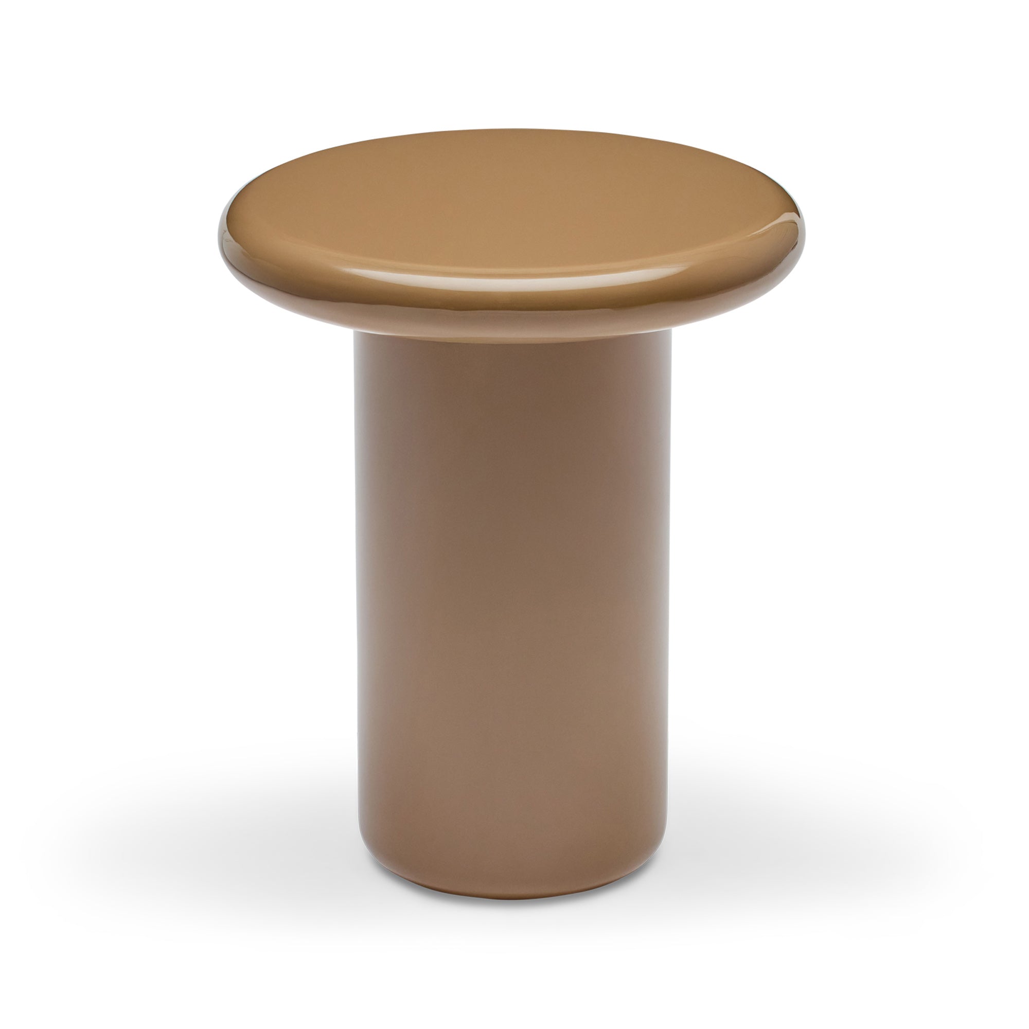 Fleur Side Table Cappuccino Gloss