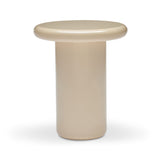 Fleur Side Table Beige Gloss