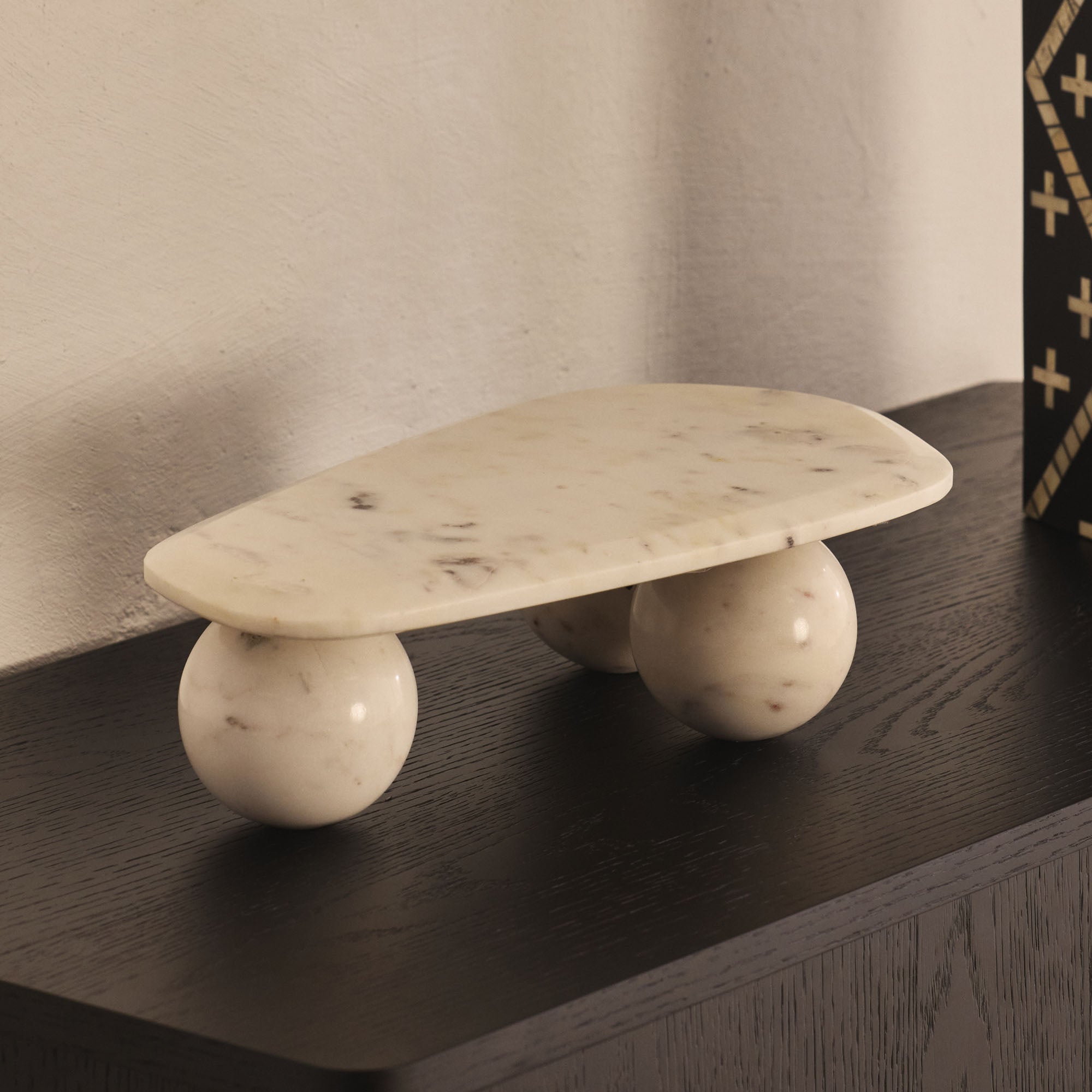 Gio Marble Platter White