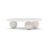 Gio Marble Platter White