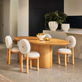 Pippa Oval Dining Table Natural Medium