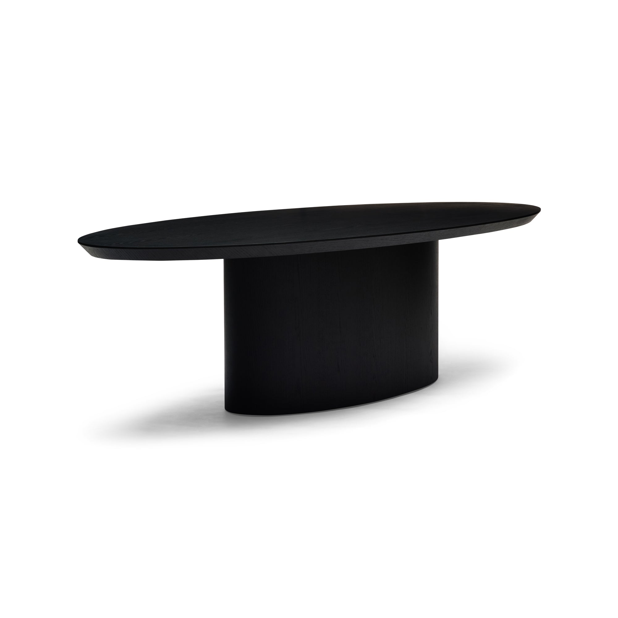 Pippa Oval Dining Table Black Small