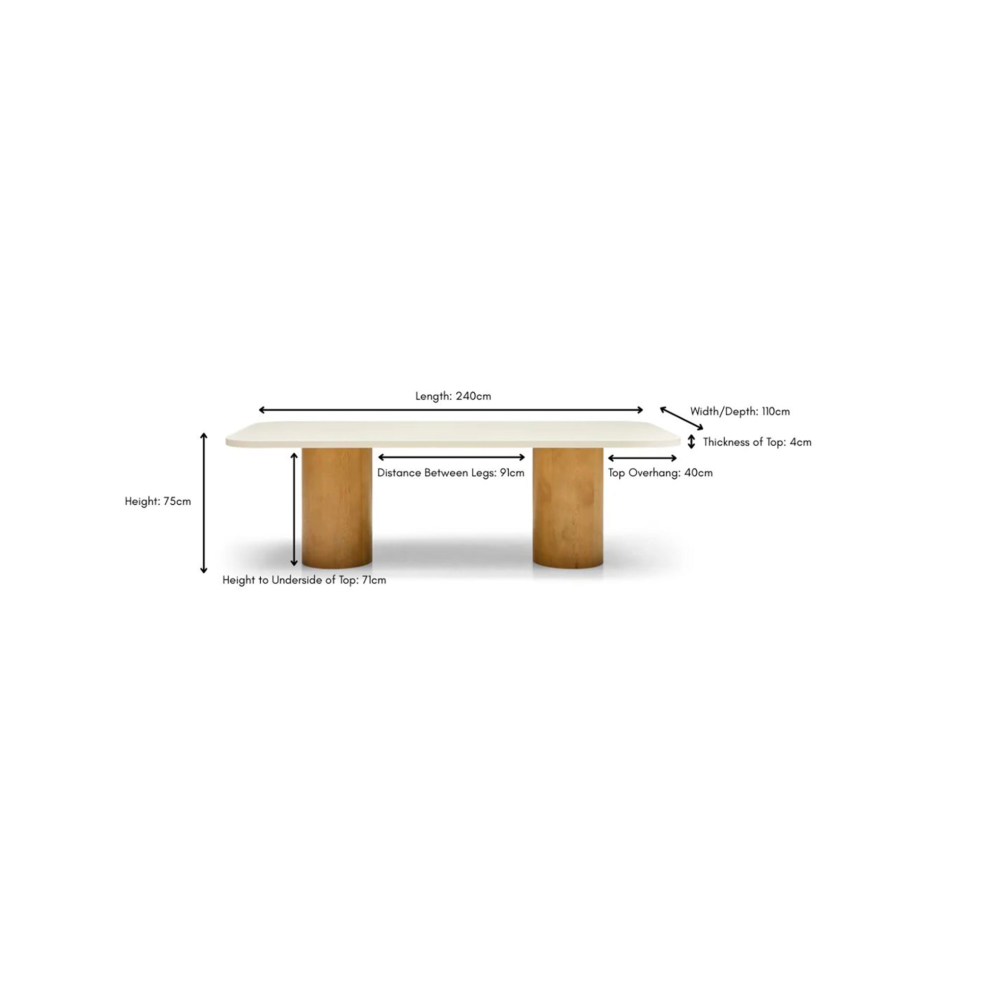 Tulsi Dining Table Natural