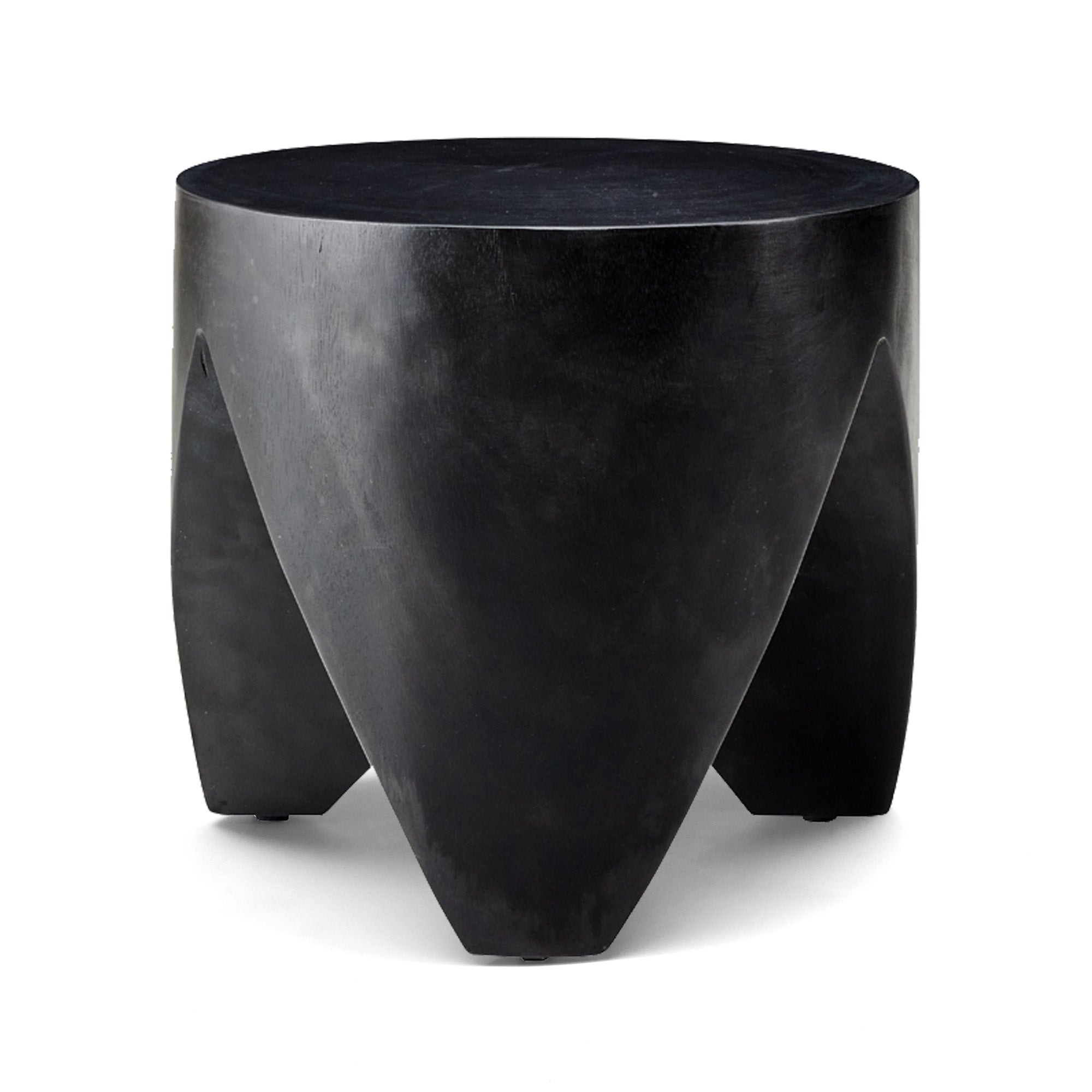 Fajar Timber Side Table Black