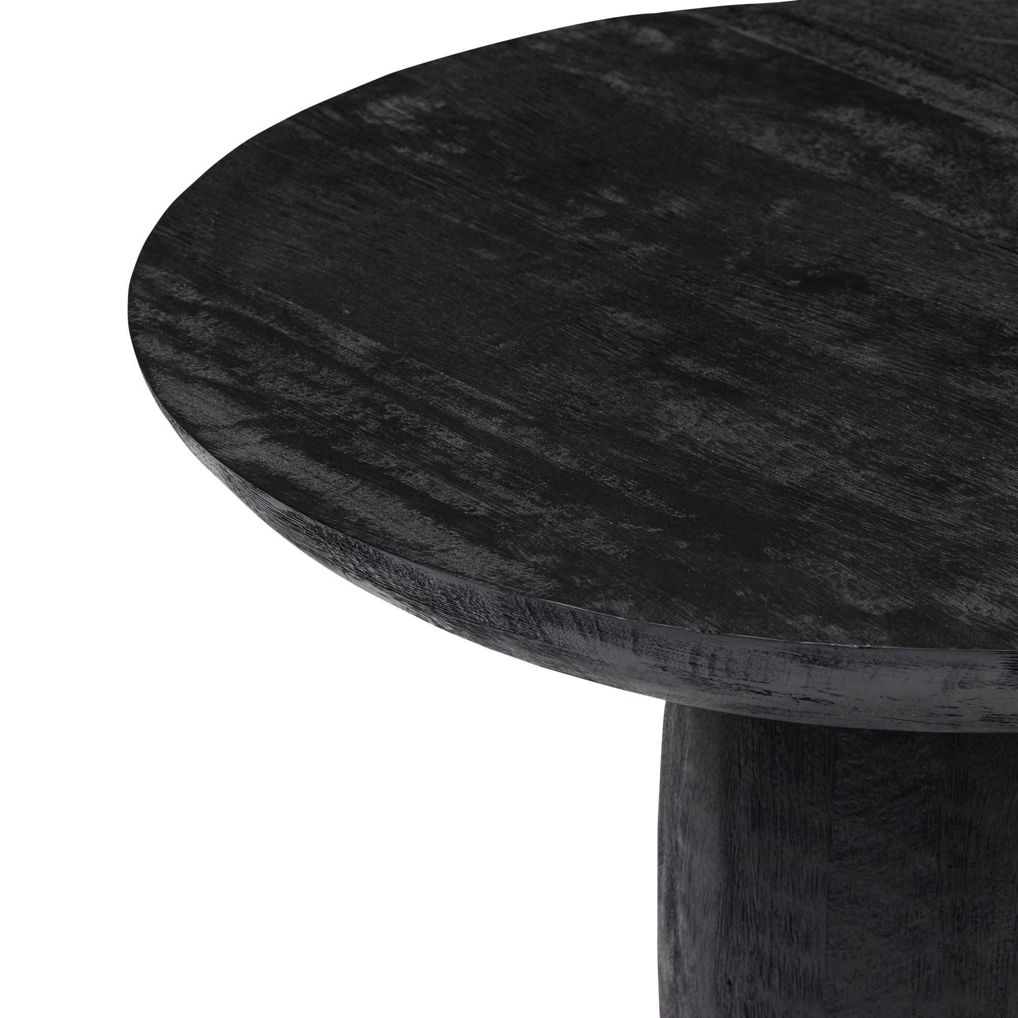 Oliver Timber Side Table Black