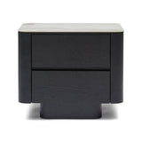 Clio Bedside Black White Marble Ceramic