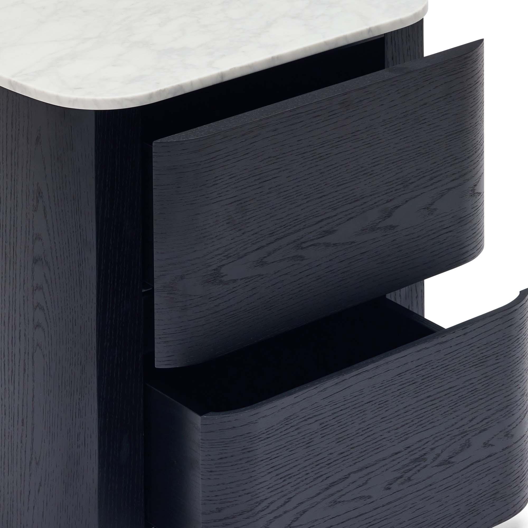 Alza Bedside Black Carrara Marble