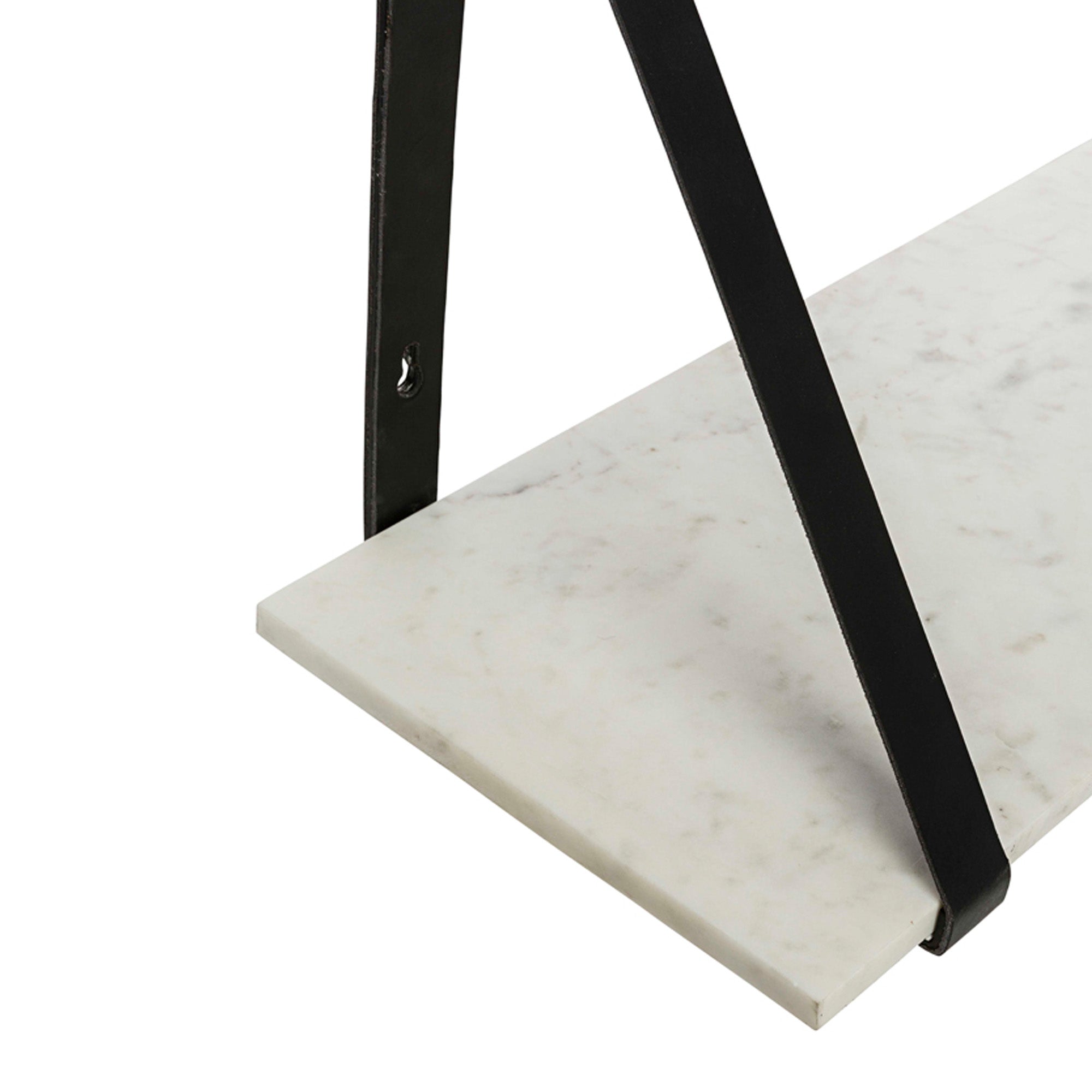 Ellery Marble Shelf Black Large