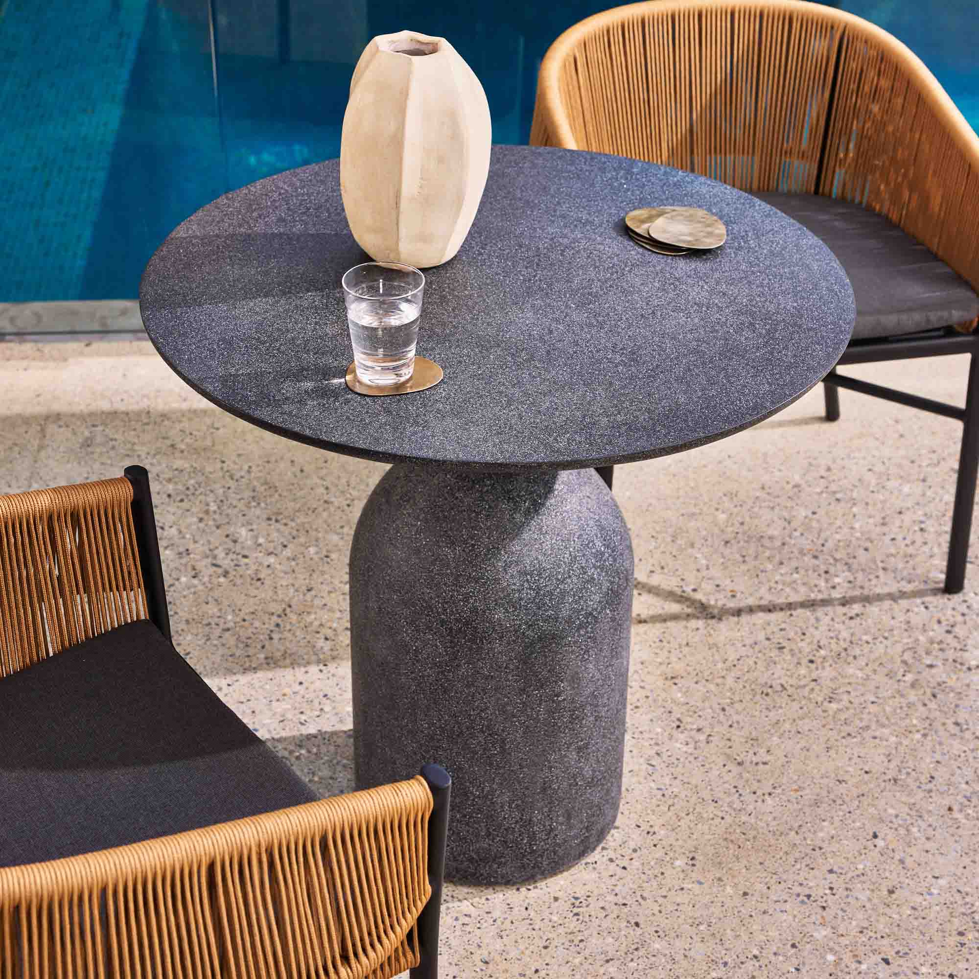 Avalon Outdoor Cafe Table Black