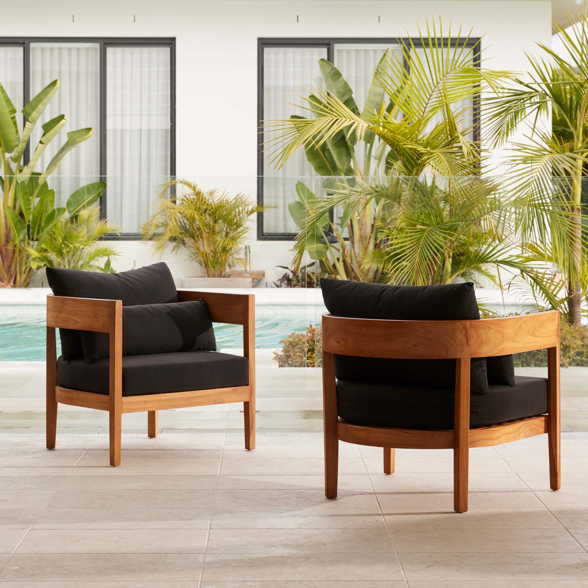 Avoca Outdoor Chair Natural & Black