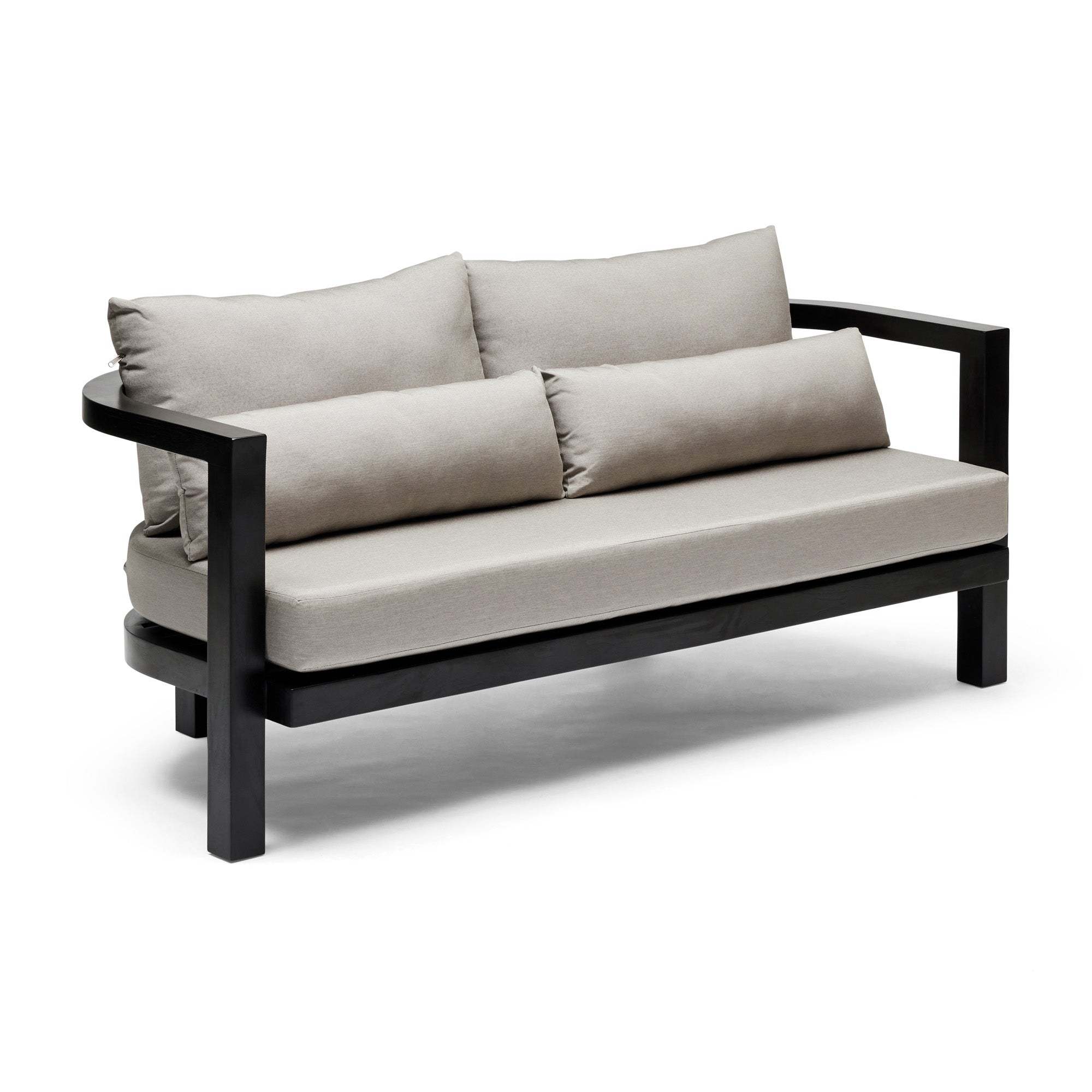 Java Outdoor Sofa Black & Taupe