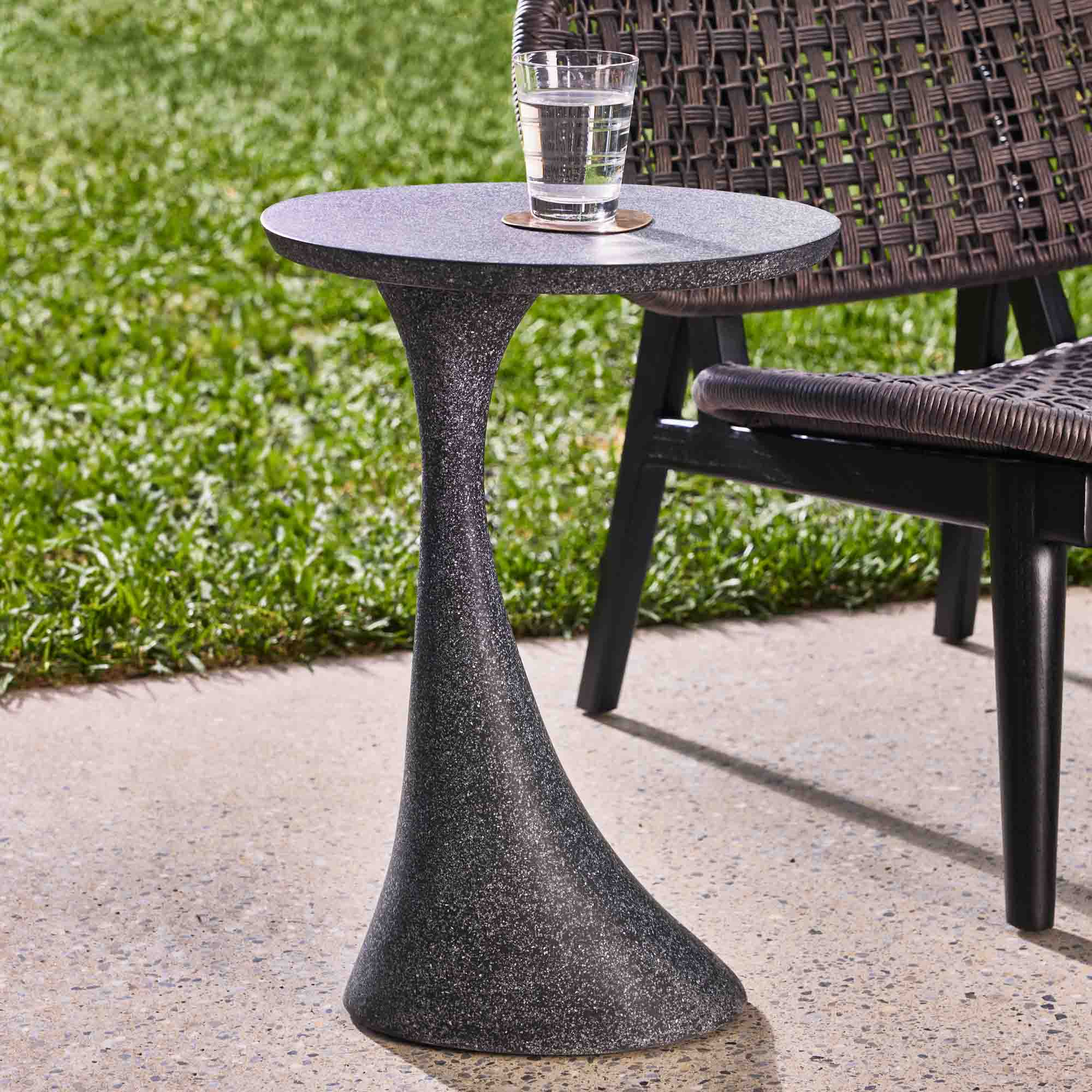 Holme Outdoor Side Table Black