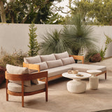 Avoca Outdoor Sofa Natural & Stone Right Chaise