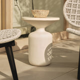 Zadra Outdoor Side Table White