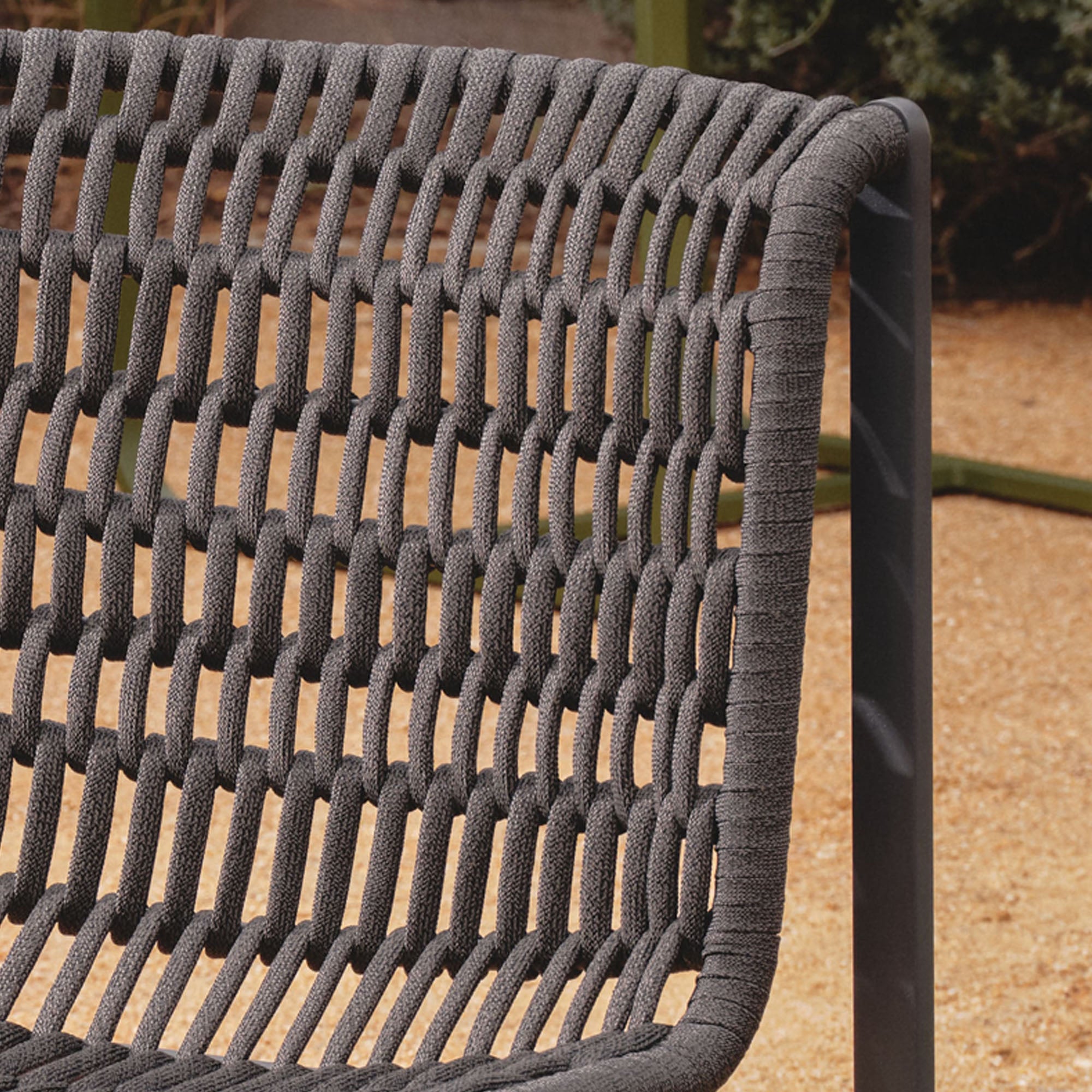 Paros Outdoor Dining Chair Charcoal