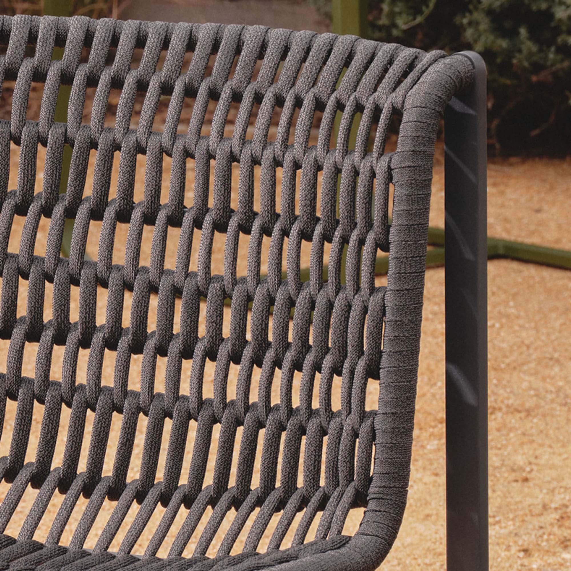 Paros Outdoor Dining Chair Charcoal